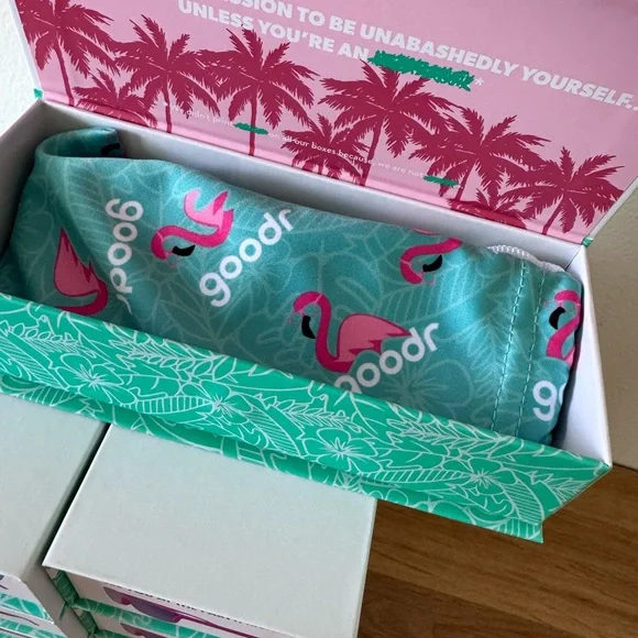 Goodr Pink Sunglasses with Purple Lenses - Picture 2 of 7